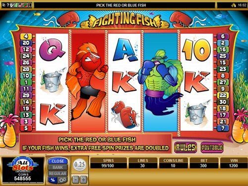 Fighting Fish Slot Extra Free Spins Feature